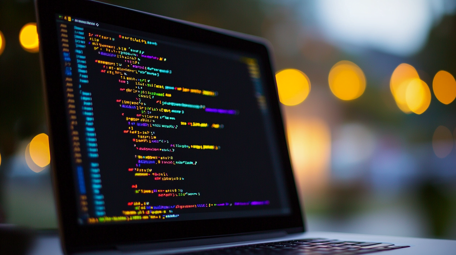 Fotografia di un monitor con il codice di uno spy pixel